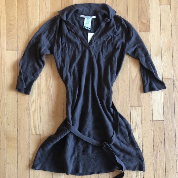 Brand New MAX STUDIO Brown Knit Dress - Picture 5 of 9